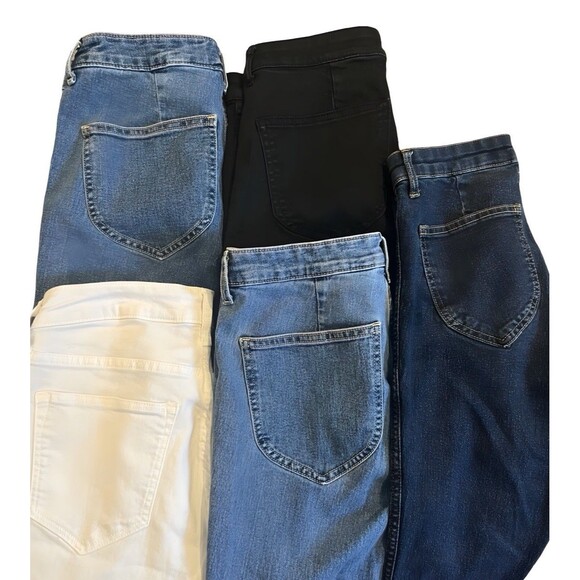 &Denim H&M Skinny Fit High Waist Ankle Length Women's size 28 Lot Of 5 Jeans - Picture 2 of 8